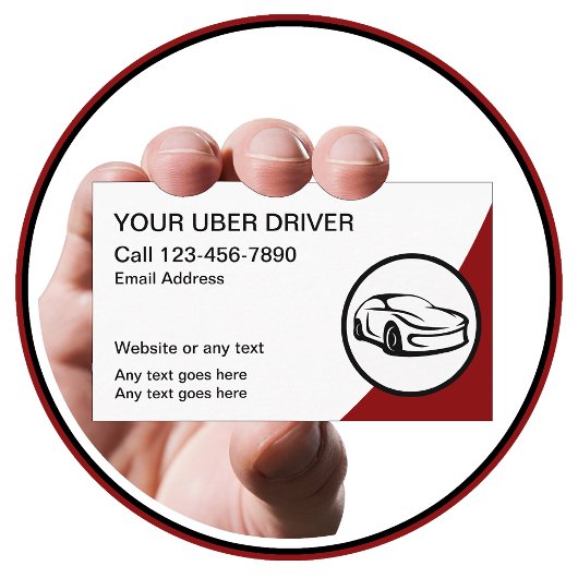 Coole Einfache Uber-Treiber-Visitenkarten Visitenkarte