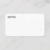 Coole Einfache Uber-Treiber-Visitenkarten Visitenkarte (Rückseite)