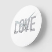 Coole, einfache und moderne Design-Liebe Pennsylva Runde Wanduhr (Winkel)