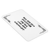 Coole, einfache Weisheitsphilosophie tao Satz Magnet (Rechte Seite)