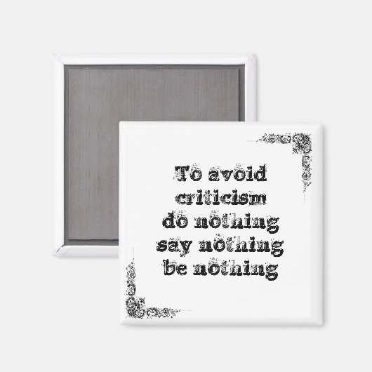 Coole, einfache Weisheitsphilosophie tao Satz Magnet (Vorderseite/Rückseite)