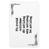 Coole, einfache Weisheitsphilosophie tao Satz Magnet (Vertikal)