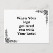 Coole, einfache Weisheitsphilosophie tao Satz Postkarte (Vorderseite)