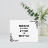 Coole, einfache Weisheitsphilosophie tao Satz Postkarte (Stehend Vorderseite)