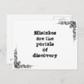 Coole, einfache Weisheitsphilosophie tao Satz Postkarte (Vorne/Hinten)