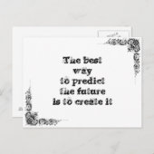 Coole, einfache Weisheitsphilosophie tao Satz Postkarte (Vorne/Hinten)