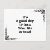 Coole, einfache Weisheitsphilosophie tao Satz Postkarte (Vorderseite)