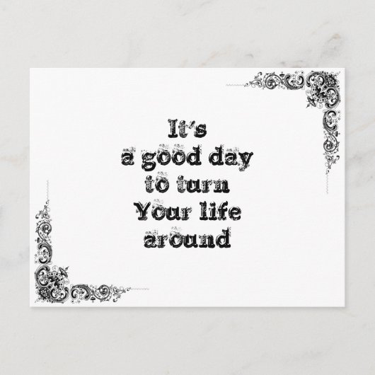 Coole, einfache Weisheitsphilosophie tao Satz Postkarte (Vorderseite)