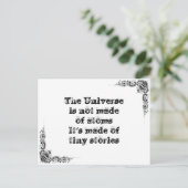 Coole, einfache Weisheitsphilosophie tao Satz Postkarte (Stehend Vorderseite)