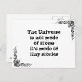 Coole, einfache Weisheitsphilosophie tao Satz Postkarte (Vorne/Hinten)