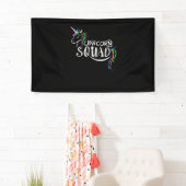 Coole Einhornscheibe _ Funny Magical Reitteam Banner (Insitu)
