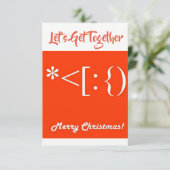 coole EINLADUNG "LASSEN SIE UNS ZUSAMMENKOMMEN" (Stehend Vorderseite)