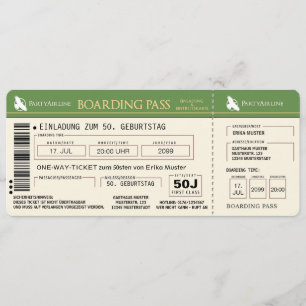 coole Einladungskarte zum 50. Geburtstag Einladung