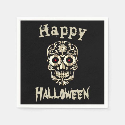 Coole einmalige Halloween-Servietten Serviette (Vorderseite)