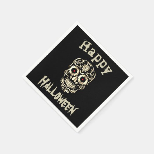 Coole einmalige Halloween-Servietten Serviette (Ecke)