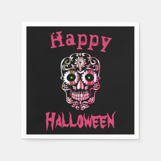 Coole einmalige Halloween-Servietten Serviette (Vorderseite)