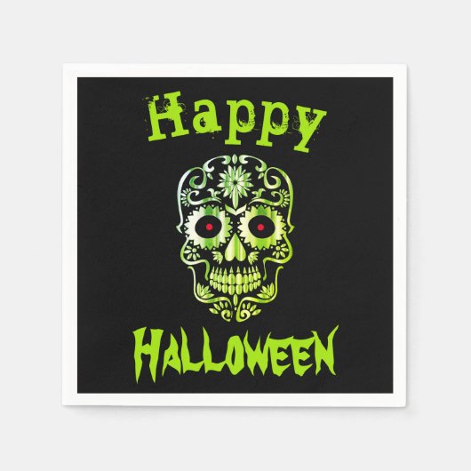 Coole einmalige Halloween-Servietten Serviette (Vorderseite)