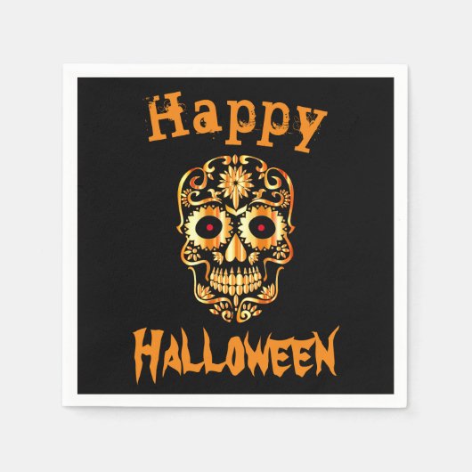 Coole einmalige Halloween-Servietten Serviette (Vorderseite)