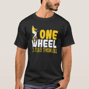 Coole Einrad-Herrscher-Monocycle-Auto T-Shirt
