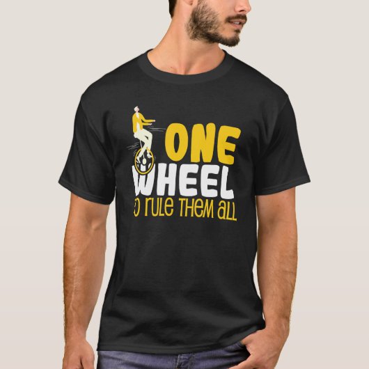 Coole Einrad-Herrscher-Monocycle-Auto T-Shirt (Vorderseite)