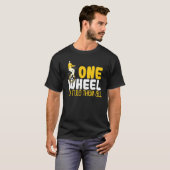 Coole Einrad-Herrscher-Monocycle-Auto T-Shirt (Vorne ganz)