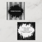 Coole, einzigartige Baukarten Quadratische Visitenkarte (Vorne/Hinten)