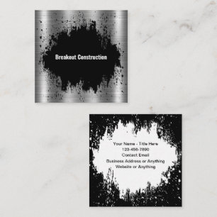 Coole, einzigartige Baukarten Quadratische Visitenkarte