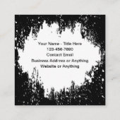 Coole, einzigartige Baukarten Quadratische Visitenkarte (Rückseite)