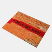 Coole Einzigartige "Entfernen Sie Ihre Schuhe" Fußmatte (Schrägansicht)