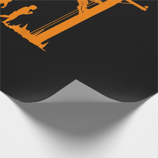 Coole einzigartige Evolution von Lineman Electrici Geschenkpapier (Ecke)