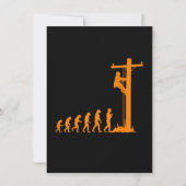 Coole einzigartige Evolution von Lineman Electrici Mitteilungskarte (Vorderseite)