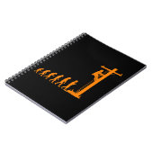 Coole einzigartige Evolution von Lineman Electrici Notizblock (Linke Seite)