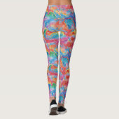 Coole, einzigartige kreative Farbe Regenbogen Wass Leggings (Rückseite)