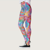 Coole, einzigartige kreative Farbe Regenbogen Wass Leggings (Links)