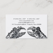 Coole, einzigartige Krebserbiologie 3 Visitenkarte (Rückseite)