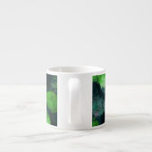 Coole, einzigartige Kunst des Blumenmusters / Blum Espressotasse (Rückseite)