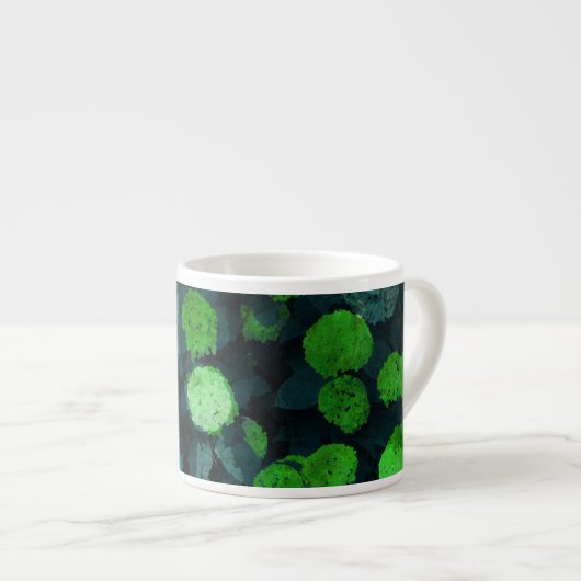 Coole, einzigartige Kunst des Blumenmusters / Blum Espressotasse (Vorderseite Rechts)