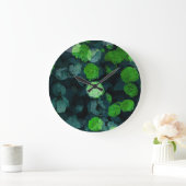 Coole, einzigartige Kunst des Blumenmusters / Blum Große Wanduhr (Zuhause)