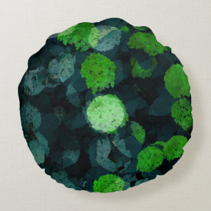 Coole, einzigartige Kunst des Blumenmusters / Blum Rundes Kissen