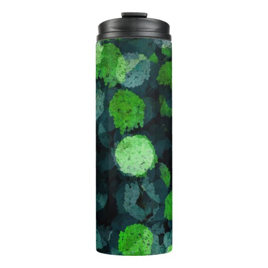 Coole, einzigartige Kunst des Blumenmusters / Blum Thermosbecher (Vorderseite)