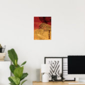Coole, einzigartige moderne Barcelona Design Kunst Poster (Heimbüro)