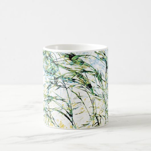 Coole, einzigartige moderne Blume Blumendesign Art Kaffeetasse (Mittel)