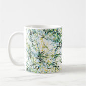 Coole, einzigartige moderne Blume Blumendesign Art Kaffeetasse (Links)