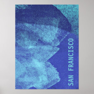 Coole, einzigartige moderne San Francisco Designku Poster