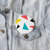 Coole, einzigartige, trendige, bunte, urbane Dreie Button (Beispiel)