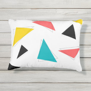 Coole, einzigartige, trendige, bunte, urbane Dreie Kissen Für Draußen