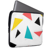 Coole, einzigartige, trendige, bunte, urbane Dreie Laptopschutzhülle (Vorne Rechts)