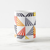 Coole, einzigartige, trendige, urbane, bunte Dreie Kaffeetasse (Mittel)