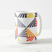 Coole, einzigartige, trendige, urbane, bunte Dreie Kaffeetasse (VorderseiteRechts)