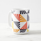Coole, einzigartige, trendige, urbane, bunte Dreie Kaffeetasse (Vorderseite Links)